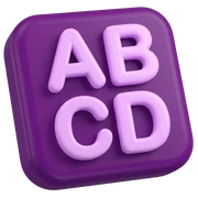 Ikona hlasování písmeny A, B, C, D