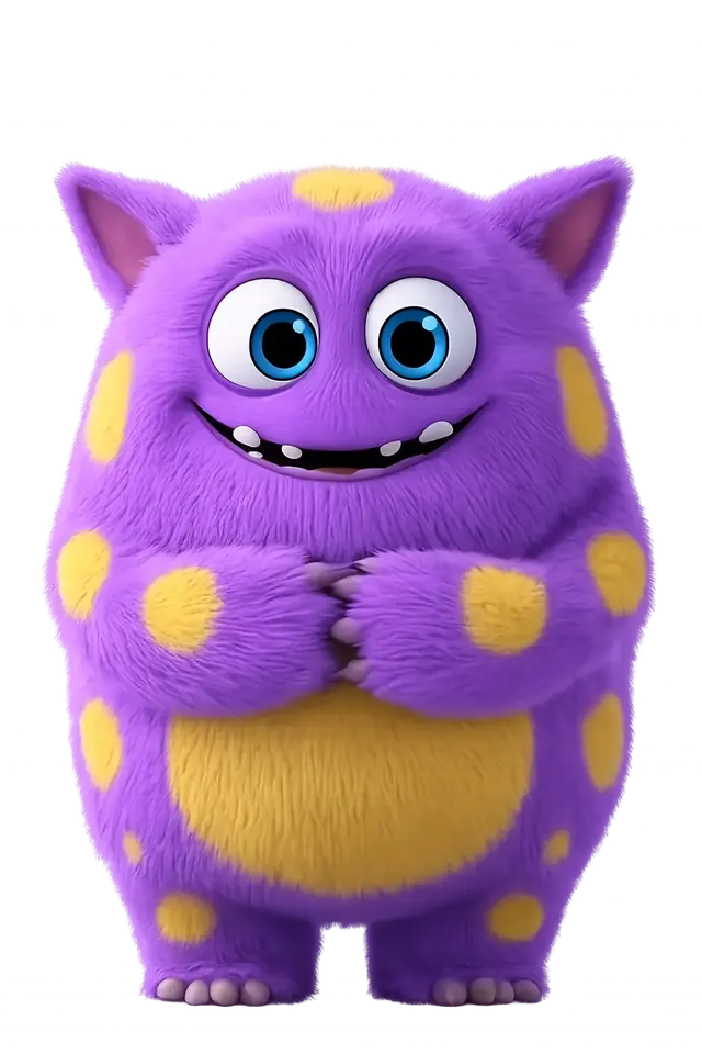 Maskot Kvízák pod noční hvězdnou oblohou